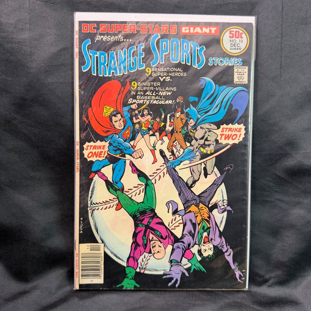 DC Super-Stars Giant No. 10 Strange Sports Stories 1977 Superman Batman Joker